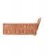 Cesta Retangular com Alça Vertice 27cm x 8cm x 7cm Natural Plástico